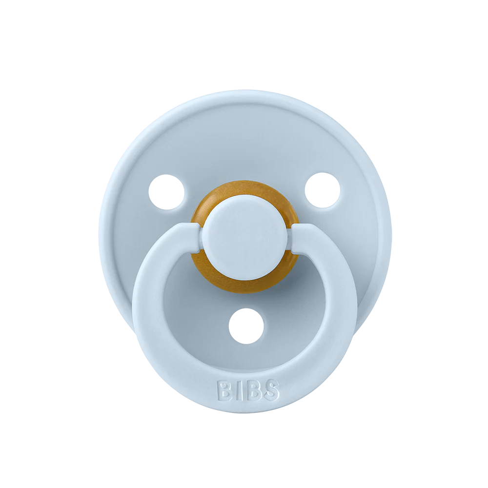 Пустышка латексная BIBS Colour Baby Blue 6+ мес. 1