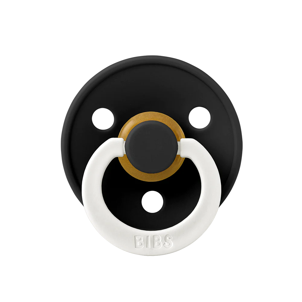 Пустышка латексная ночная BIBS Colour Glow Black 0+ мес. 1