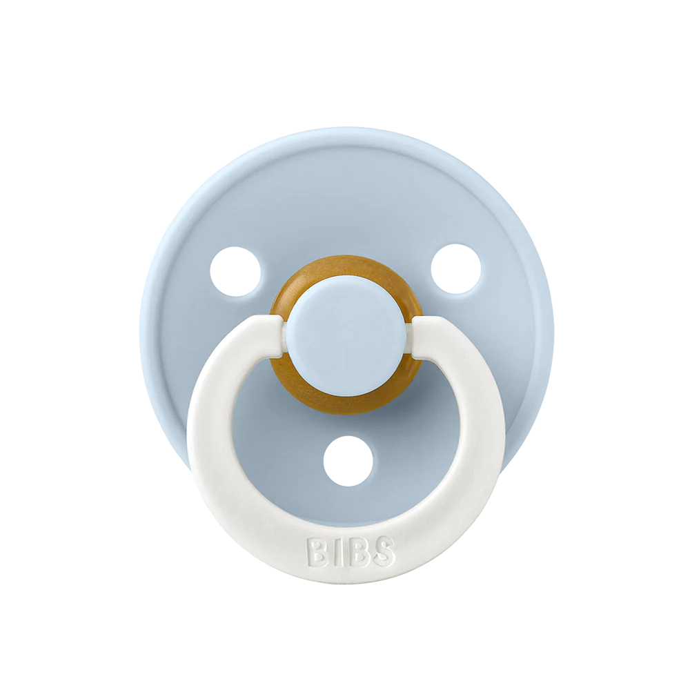 Пустышка латексная ночная BIBS Colour Glow Baby Blue 6+ мес. 1
