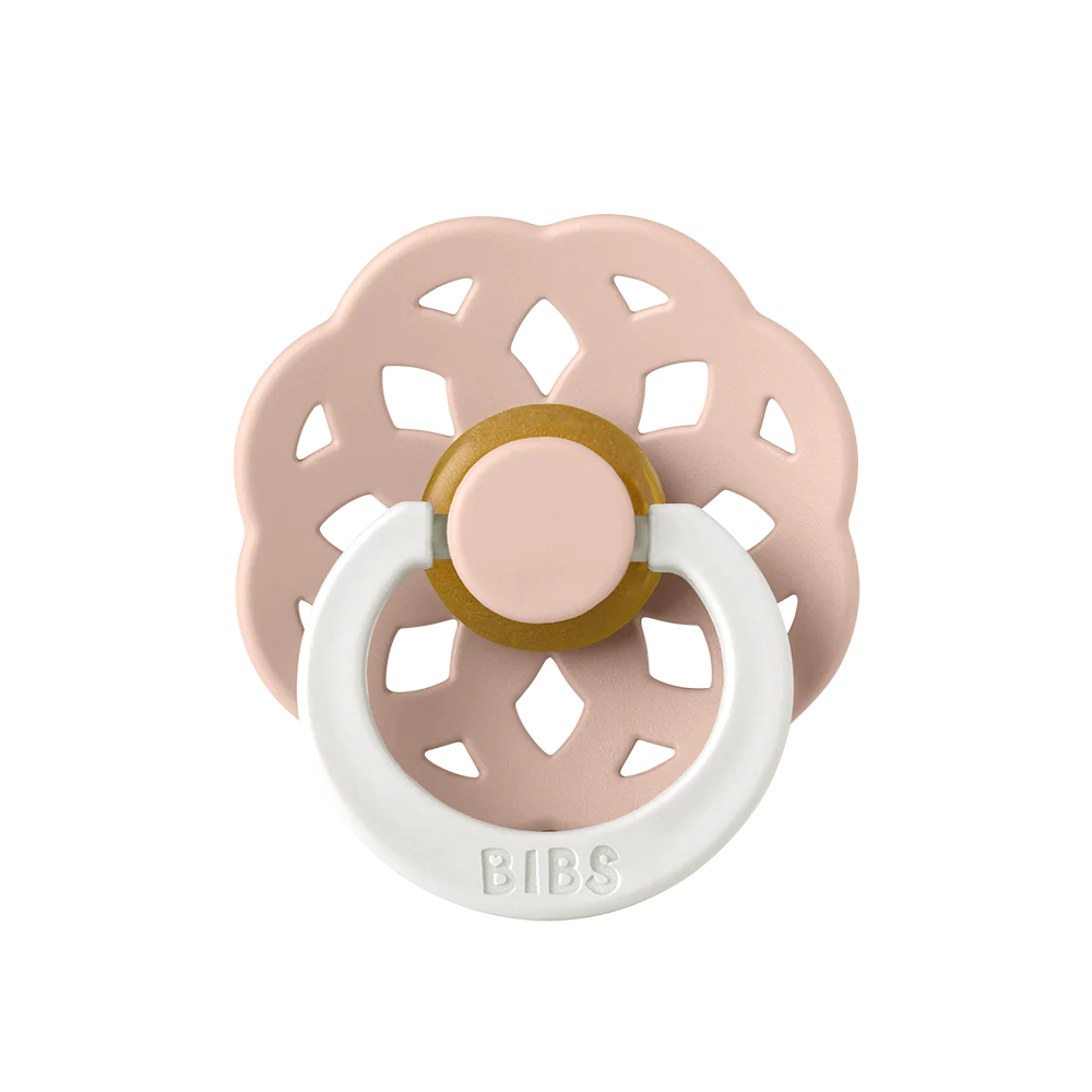 Пустышка латексная ночная BIBS Boheme Latex Blush Glow 6+ мес. 1