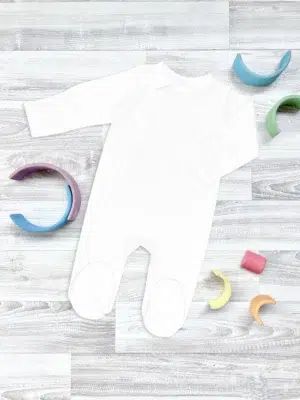 Комбинезон Mjolk Sleep and Play White, швы наружу 3