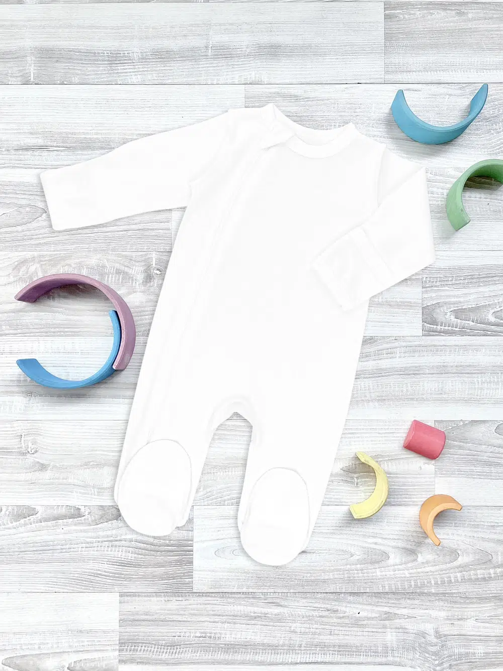 Комбинезон Mjolk Sleep and Play White, швы наружу 1