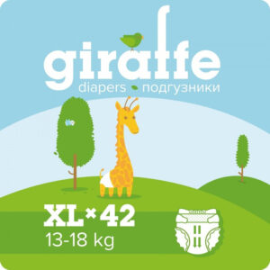 Подгузники LOVULAR GIRAFFE XL 13-17кг, 42шт/уп 18