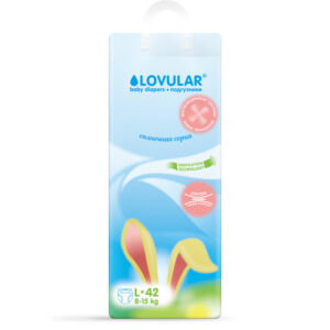 Подгузники LOVULAR Солнечная серия L 8-15кг, 42 шт/уп 10