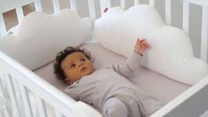 Набор бортиков на кроватку Happy Baby 3 шт. (white) Облака 14