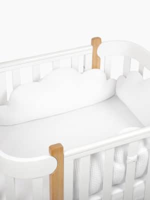 Набор бортиков на кроватку Happy Baby 3 шт. (white) Облака 9