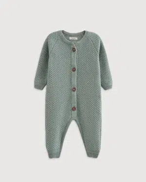 Комбинезон детский Loomknits Серо-зеленый W058N 3