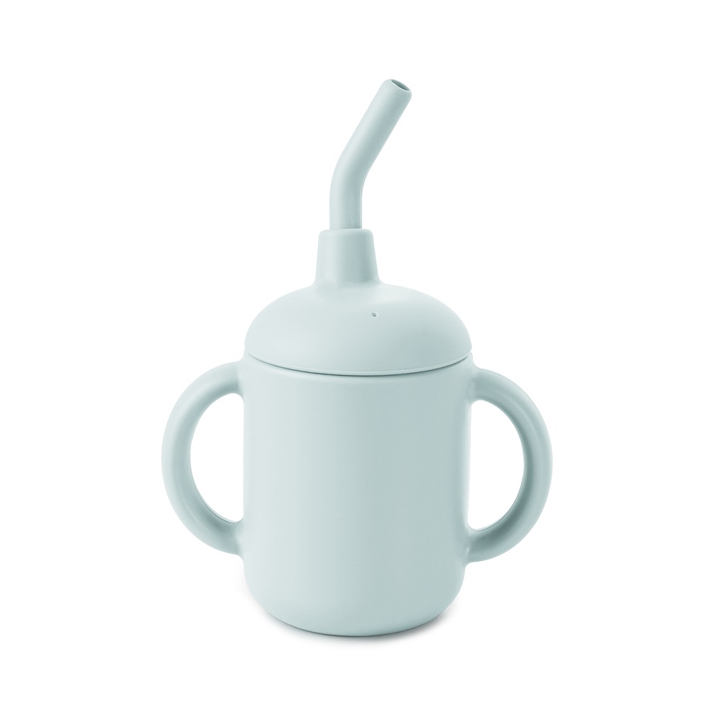 Поильник Happy Baby силиконовый с трубочкой 1