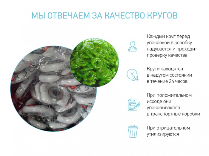 Надувной круг Roxy Kids на шею для купания Flipper 8