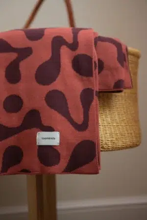 Плед детский Loomknits Корица-бордо (100х100 см) 6