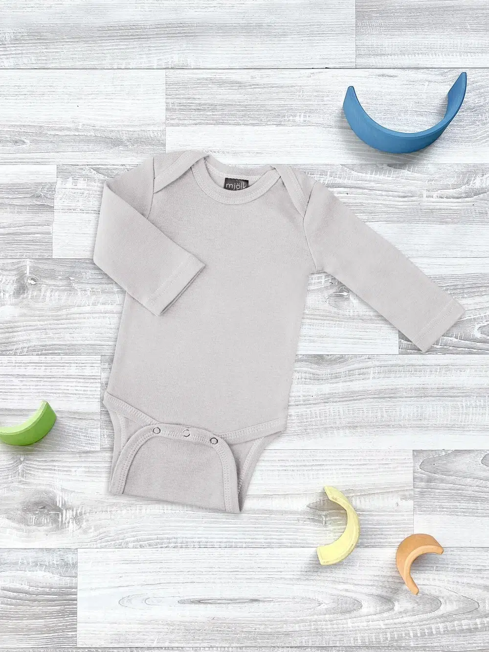 Боди Mjolk White Sand с длинным рукавом 1