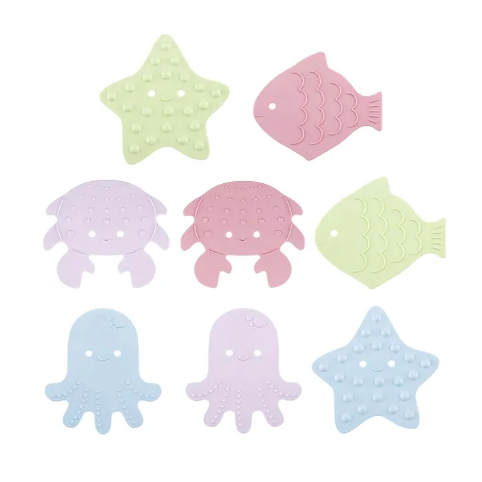 Антискользящие мини-коврики Roxy-Kids для ванны SEA ANIMALS, SOFT COLORS 1