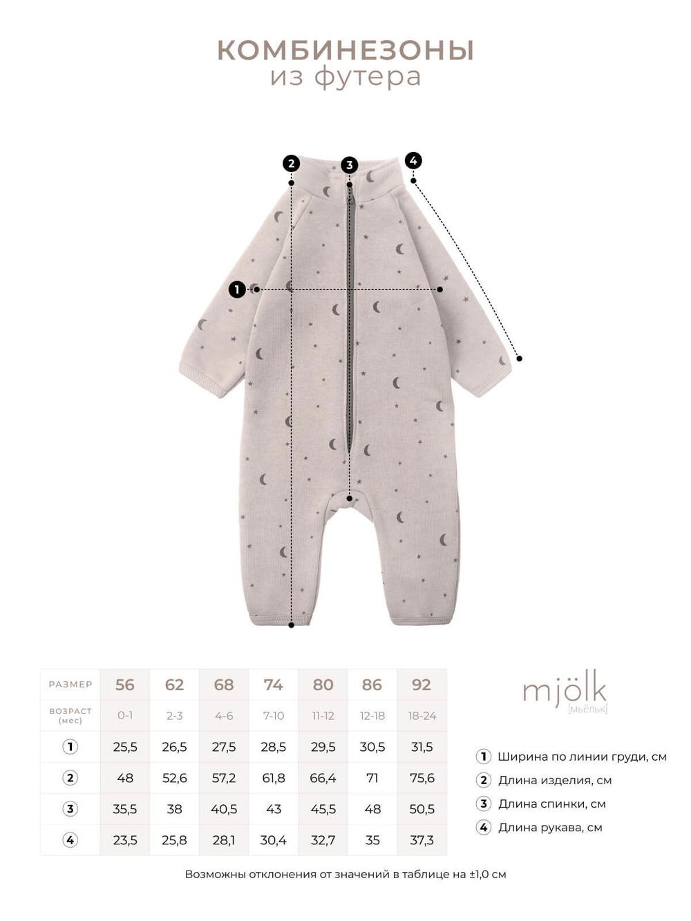 рс_Комбинезоны_футер_Moons_с_воротником-стойкой Утеплённый комбинезон Mjolk Camel Moons 3