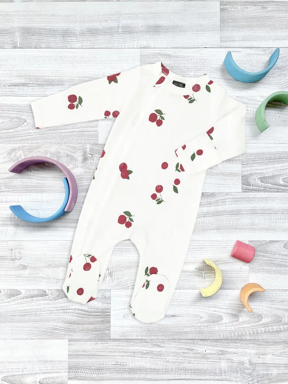 Комбинезон Mjolk Sleep and Play Брусника 1