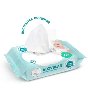Влажные салфетки LOVULAR 192 (3*64шт/уп) 16