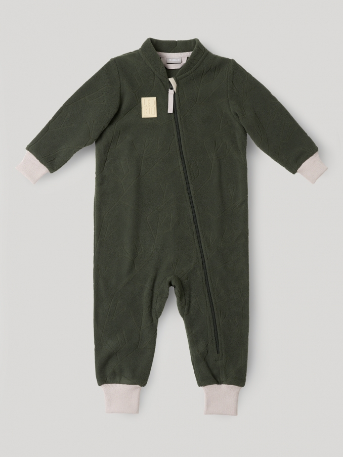 Флисовый комбинезон LEOKID SNOWBERRY GREEN SCAPE 1