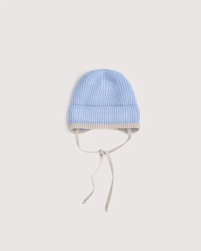 Шапка детская Loomknits на завязках (Небесный) 1