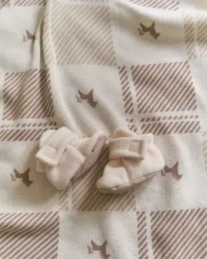 Пинетки детские Loomknits Молочный (9-10 см, 0-3 мес) 4