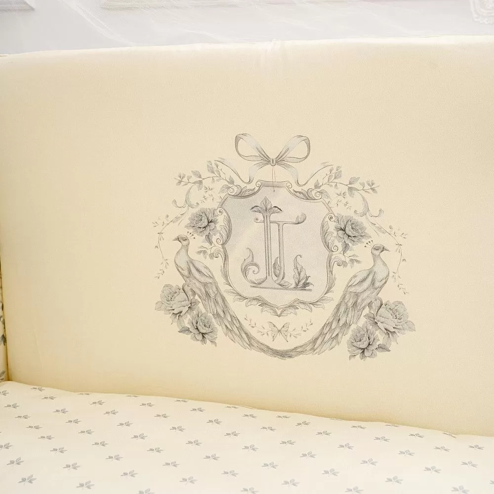 Набор для прямоугольной к-ти 6 пр. Lapetti "Райский сад" цв.сливочный 4