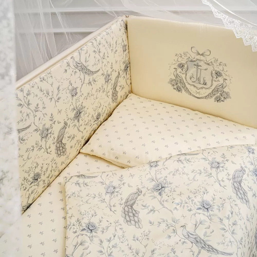 Набор для прямоугольной к-ти 6 пр. Lapetti "Райский сад" цв.сливочный 7