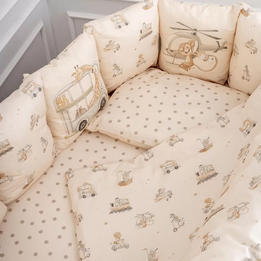 Кпб 6 предметов для овальной и круглой кроватки "Письмо другу" 8