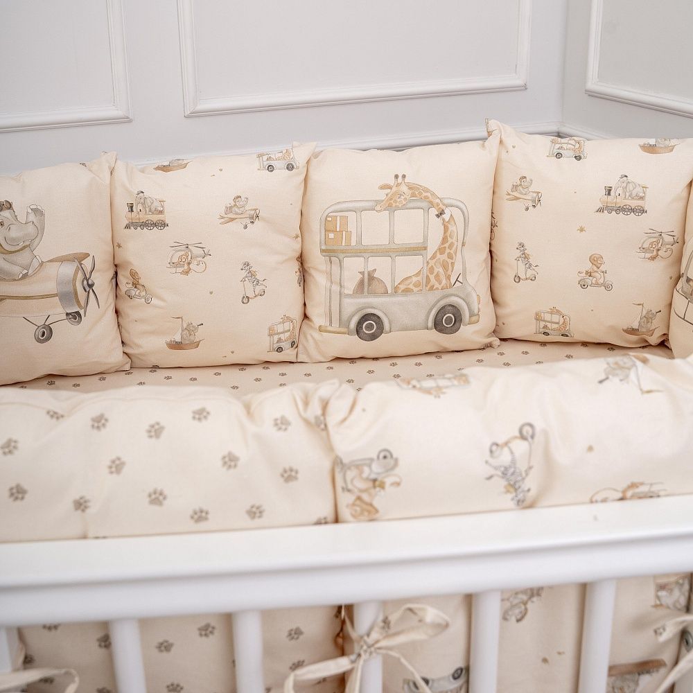 Кпб 6 предметов для овальной и круглой кроватки "Письмо другу" 3