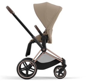 Коляска 2 в 1 Cybex Priam IV Cozy Beige рама Rosegold 36
