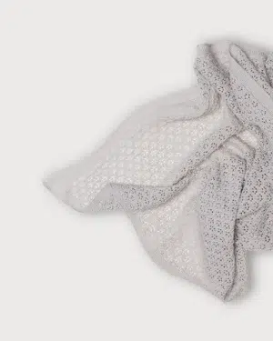 Плед детский Loomknits Светло-серый (100x100) 4