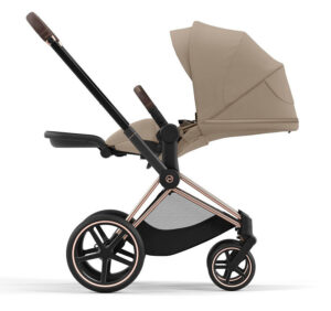 Коляска 2 в 1 Cybex Priam IV Cozy Beige рама Rosegold 21