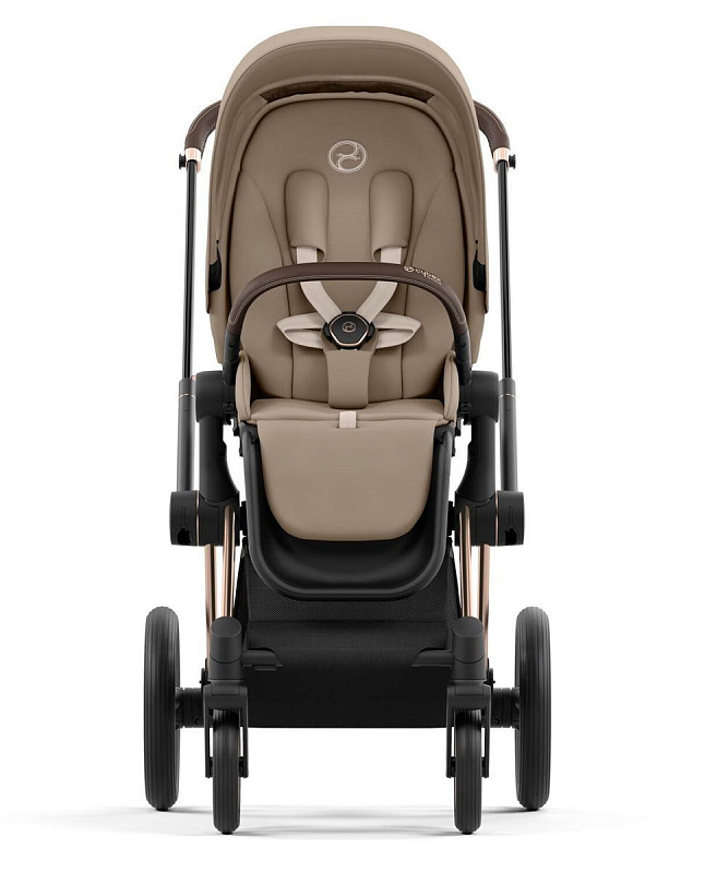 Коляска 2 в 1 Cybex Priam IV Cozy Beige рама Rosegold 5
