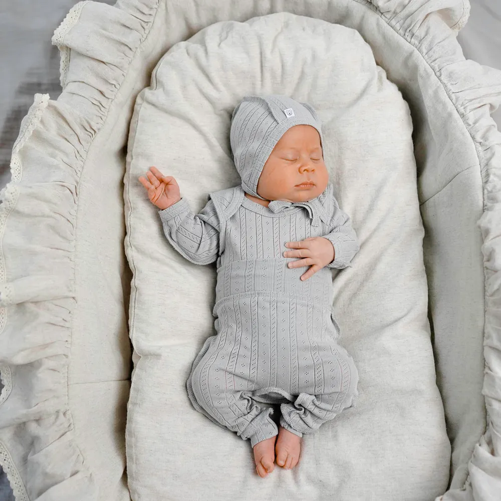 Ползунки BUNGLY "Жемчуг" из ажурного хлопка 0+ 5