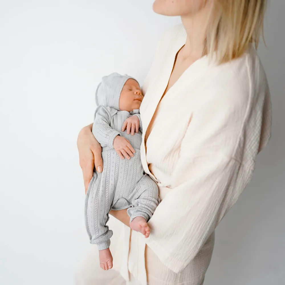 Ползунки BUNGLY "Жемчуг" из ажурного хлопка 0+ 4