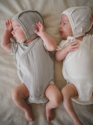 Боди-кимоно с коротким рукавом BUNGLY "Жемчуг" из ажурного хлопка 0+ 12