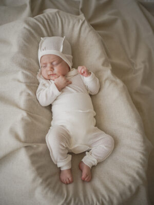 Ползунки BUNGLY "Молоко" из ажурного хлопка 0+ 8