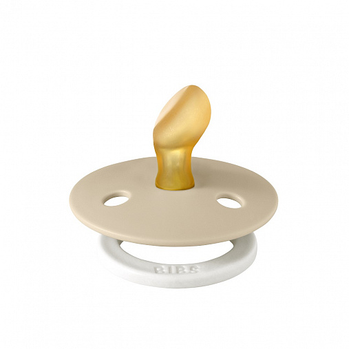 111257_BIBS_COLOUR_Ana_Latex_VanillaGlow_1 Пустышка латексная ночная BIBS Colour Glow Latex Anatomical-Vanilla 2