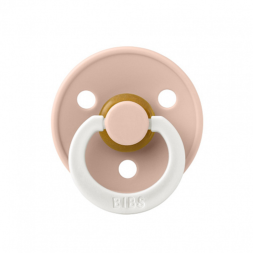 Пустышка латексная ночная BIBS Colour Glow Latex Anatomical-Blush 1