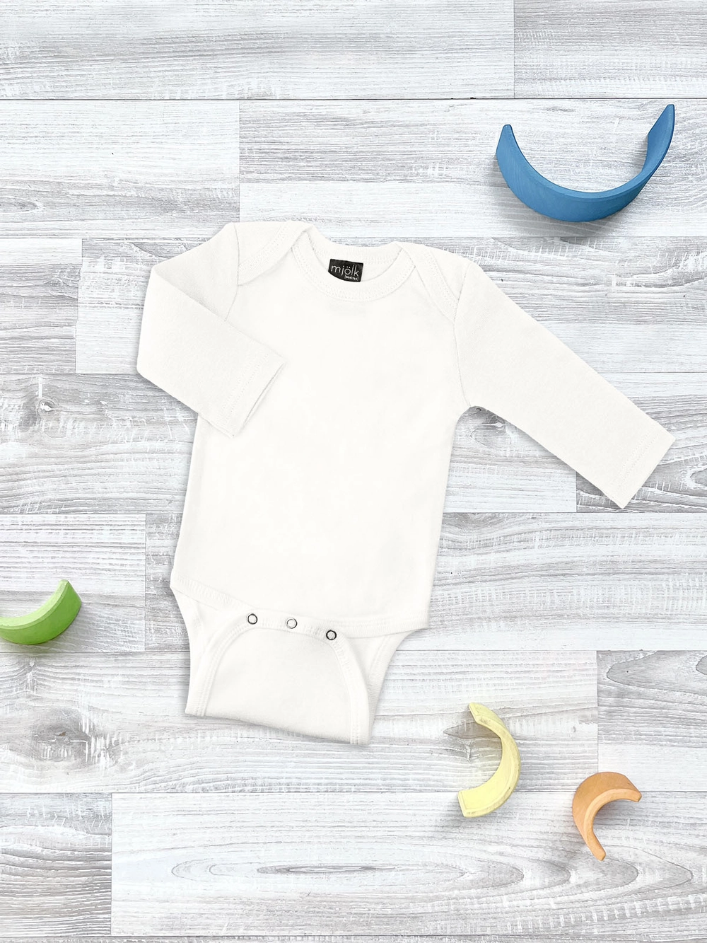 Боди Mjolk Экрю, с длинным рукавом 1