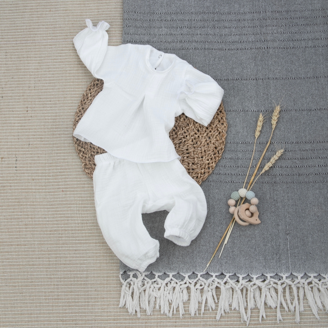 6658314303_optsite05a76e57-d559-11ee-85f6-cb9220b69859 Муслиновая пижама с длинным рукавом для девочки Швейная Династия "Муслин" 1