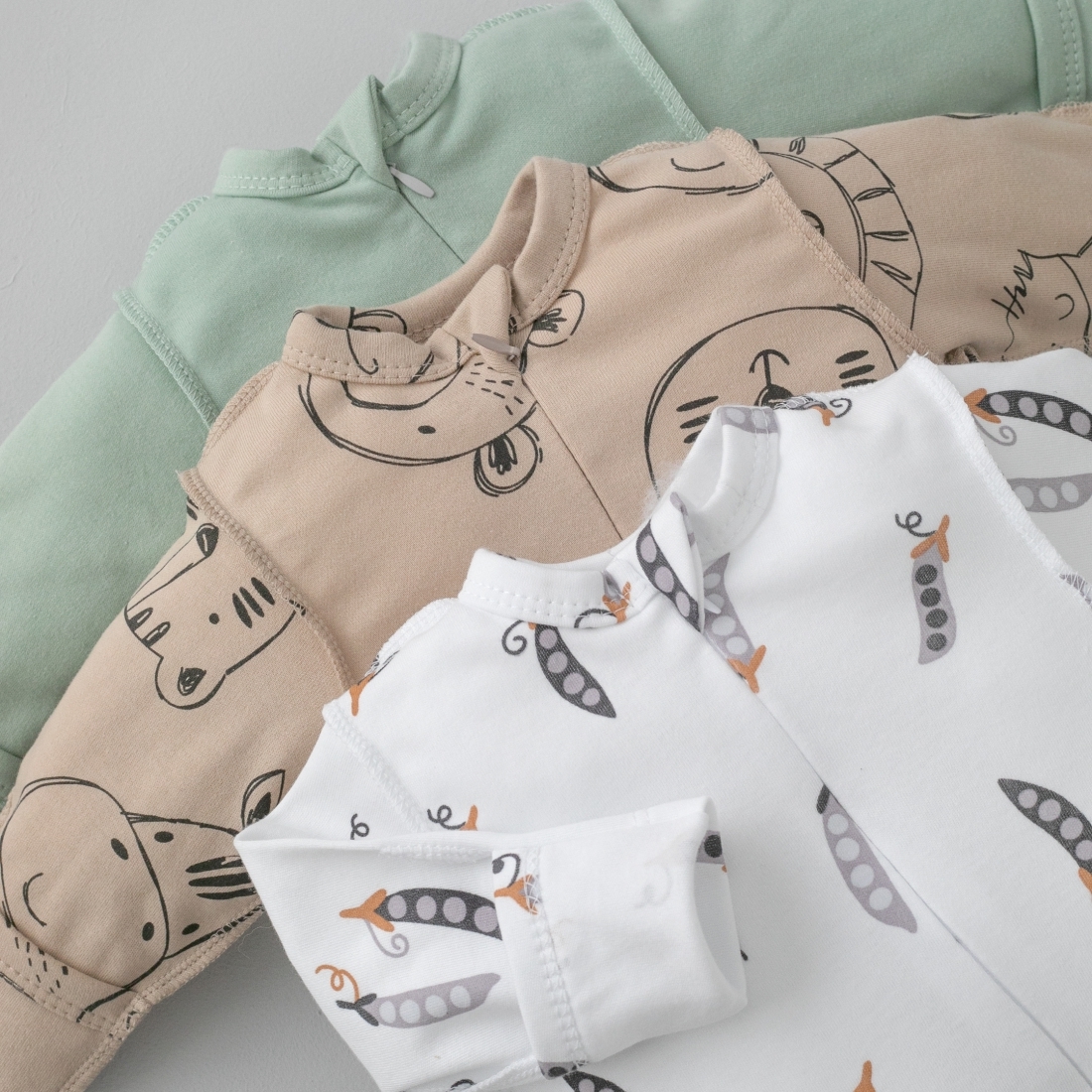 Комбинезон слип Швейная Династия "Крошки Горошки ", 3 шт/уп 3