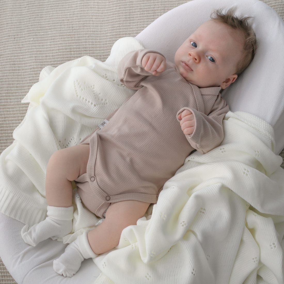 Боди с длинным рукавом Швейная Династия "Капучино", 2шт/уп 5