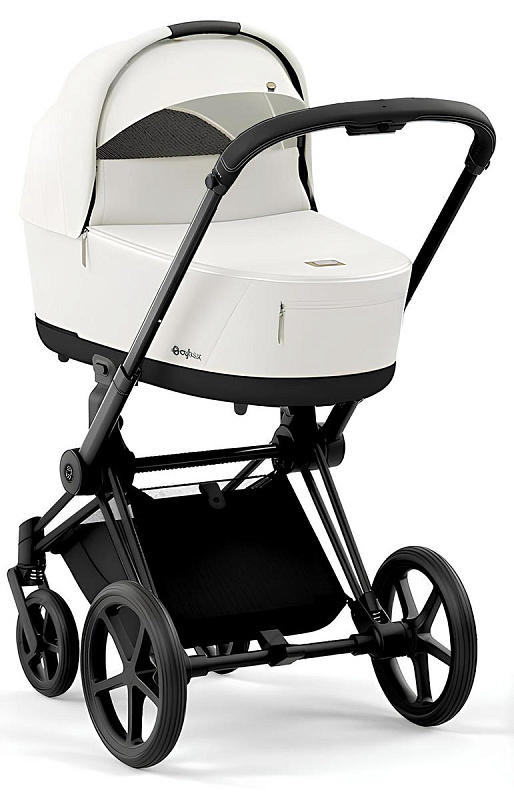 Коляска 2в1 Cybex Priam IV Off White рама Matt Black 12