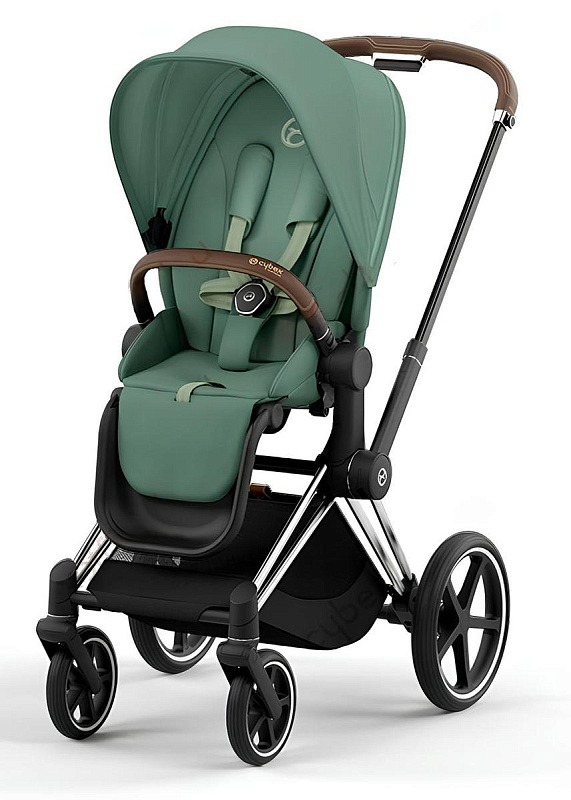 Коляска 2 в 1 Cybex Priam IV Leaf Green рама Chrome Brown 4