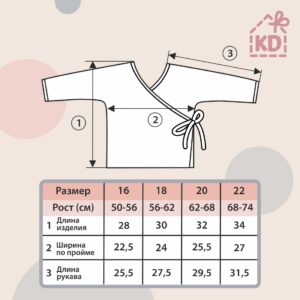 Пижама летняя для новорожденного Швейная Династия "Муслин",песочный,лето 8