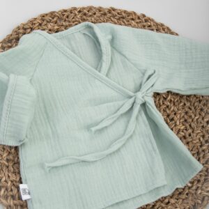 Пижама летняя для новорожденного Швейная Династия "Муслин",полынь,лето 10