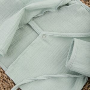 Пижама летняя для новорожденного Швейная Династия "Муслин",полынь,лето 11