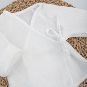 Пижама летняя для новорожденного Швейная Династия "Муслин",молоко,лето 10