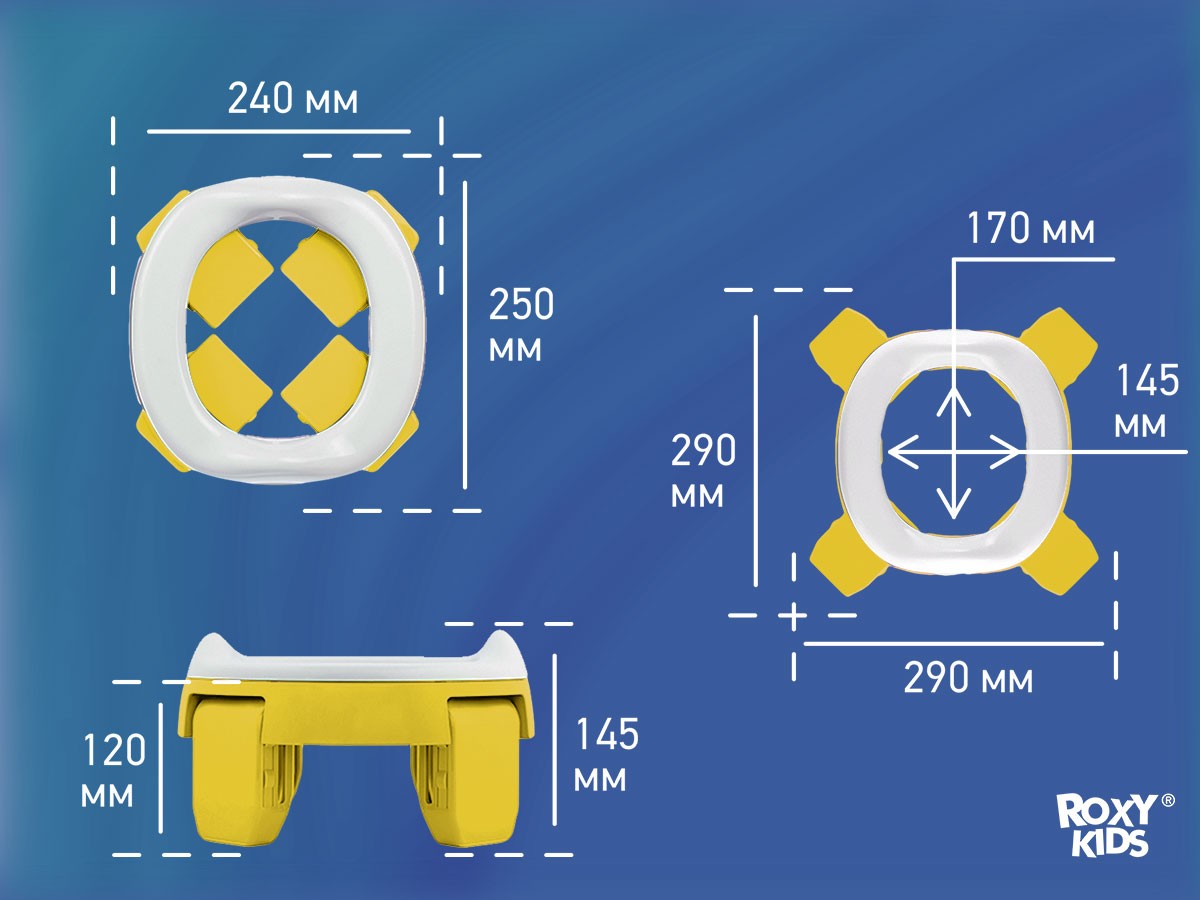 Горшок дорожный Roxy Kids HandyPotty в фирменной сумке 12