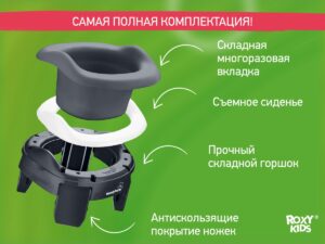 Горшок дорожный Roxy Kids HandyPotty 3в1 23