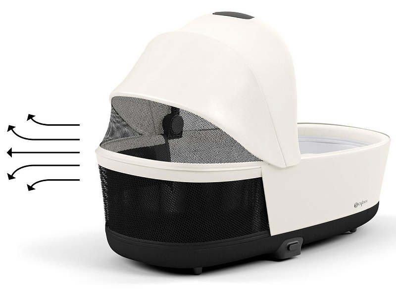 Коляска 2в1 Cybex Priam IV Off White рама Matt Black 7