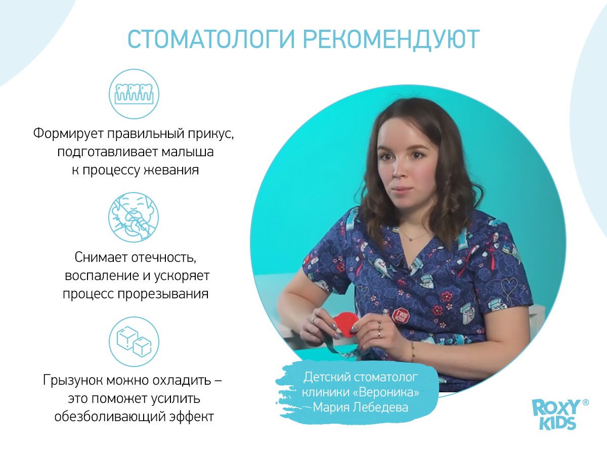 Прорезыватель Roxy Kids на держателе клубничка 6